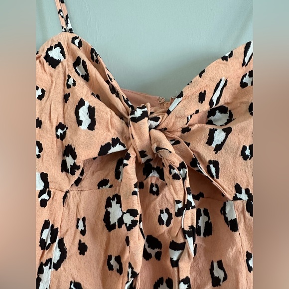 NWOT GB by Gianni Bini pink cheetah print summer dress with knot tie by bust. - Picture 10 of 10